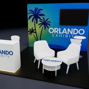 10x10 Orlando Exhibit Rental Set Up