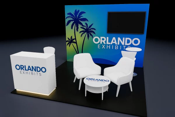 10x10 Orlando Exhibit Rental Set Up