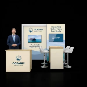 10×10 Corporate Exhibit Rental Booth – Orlando