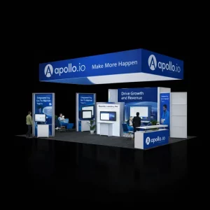 30×40 SaaS Technology Exhibit Booth Design – Orlando