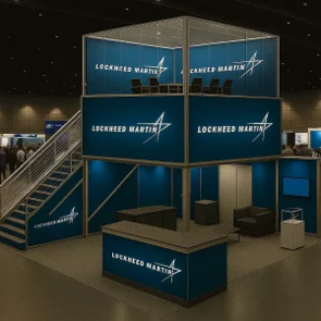 Lockheed Martin exhibit booth