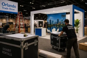 Custom exhibit rentals logistics in Orlando